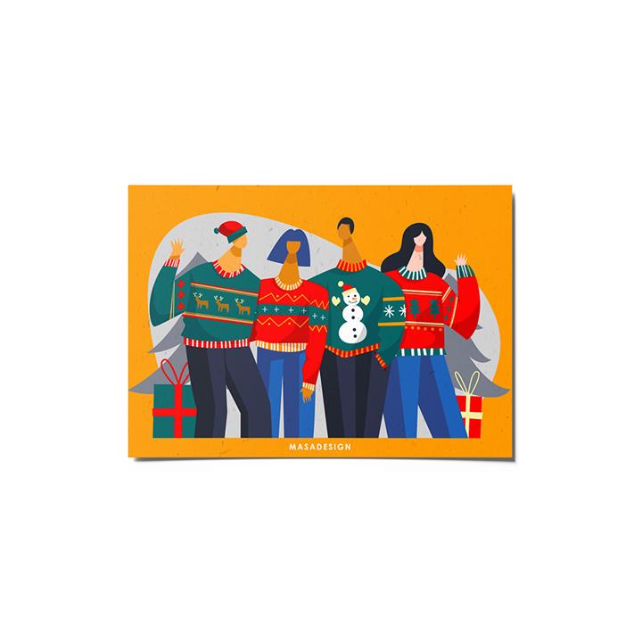 کارت پستال ماسا دیزاین مدل   venus626 طرح christmas